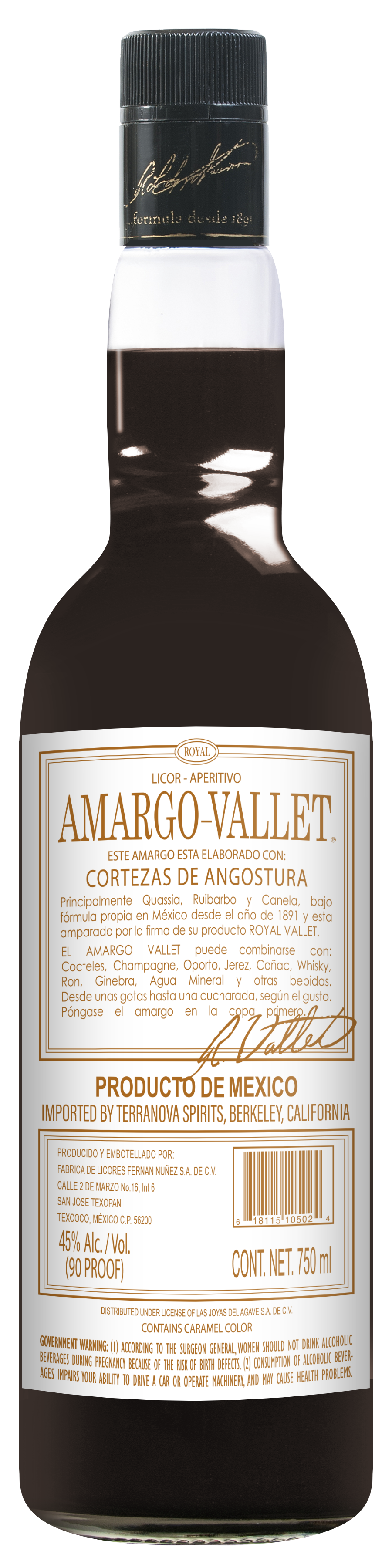 Amargo-Vallet Liqueur