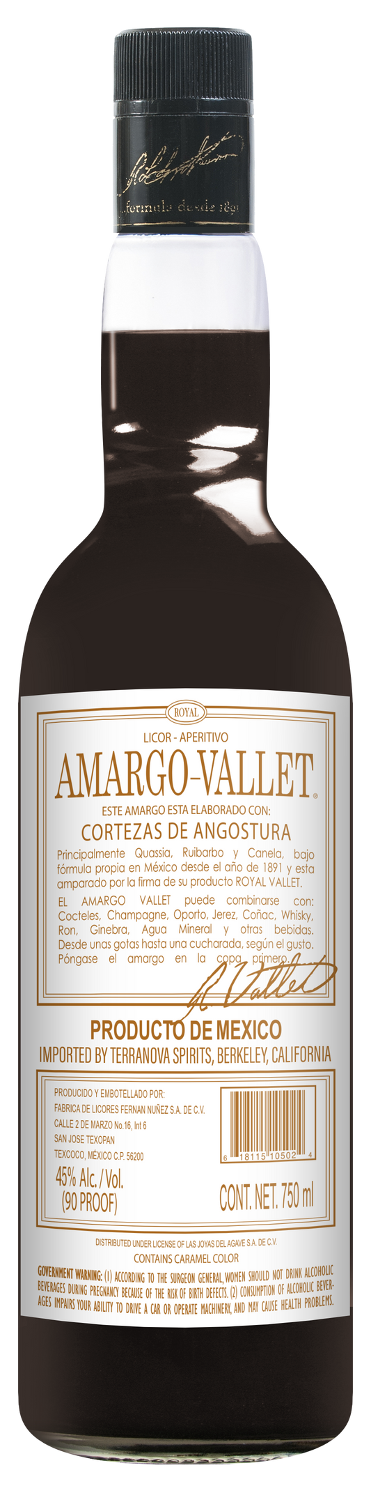 Amargo-Vallet Liqueur