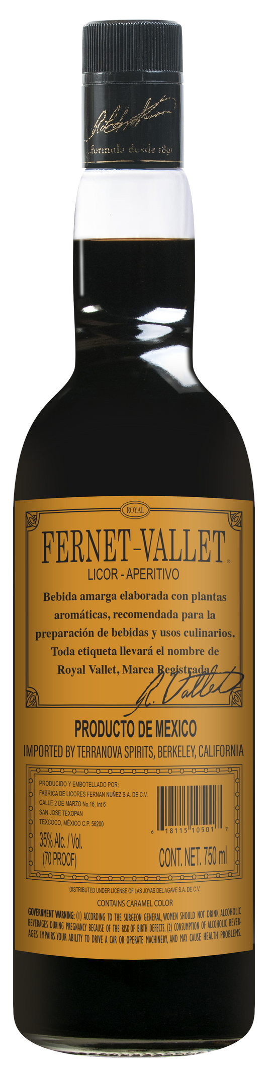 Fernet-Vallet Liqueur