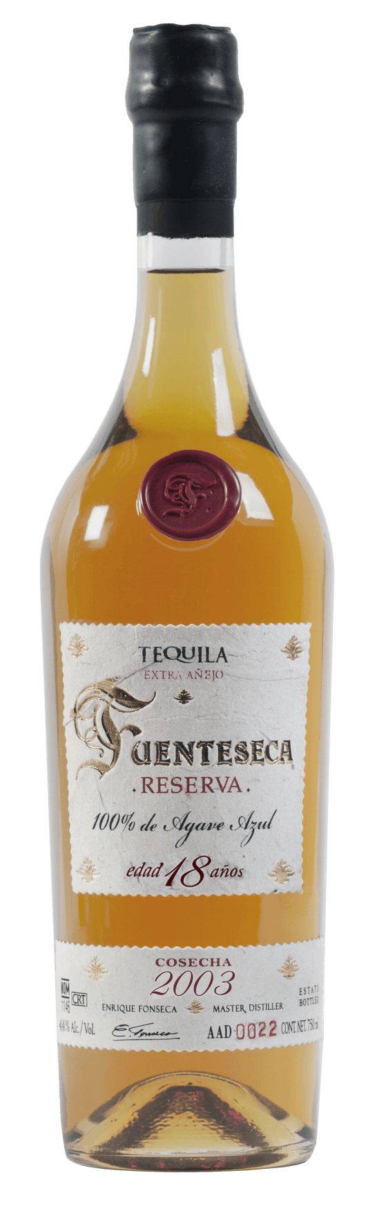 Fuenteseca Extra Añejo Reserva 18 Year Old Tequila